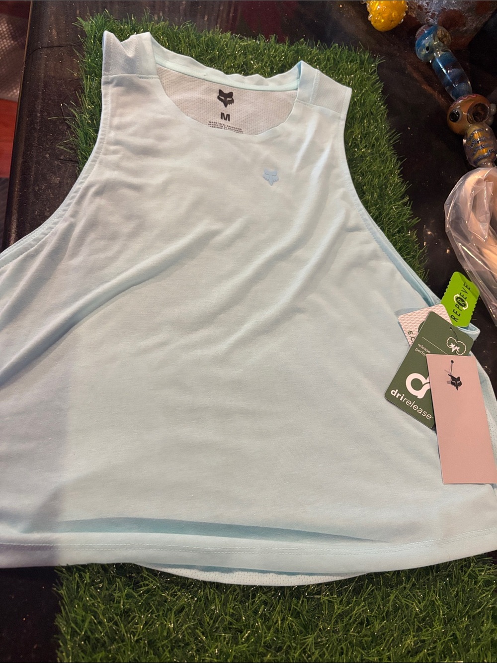 Fox Light Blue Dri-Release Tank Top - Women's Medium